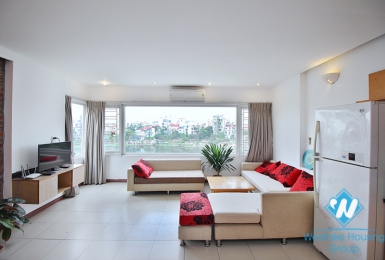 Lake view 02 bedrooms apartment in Au Co st, Tay Ho, Hanoi 